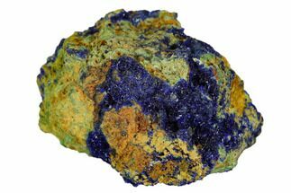 Sparkling Azurite Crystal Druze on Rock - Mexico #126940