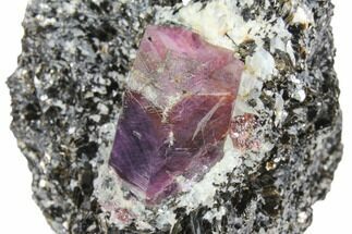 Corundum (Sapphire) Crystal in Mica Schist Matrix - Madagascar #130487