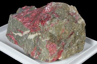 Vibrant Red Cinnabar on Rock - Cahill Mine, Nevada #131284