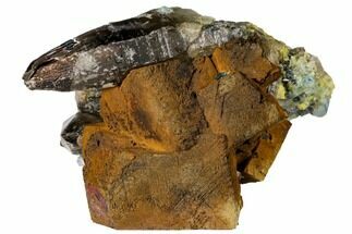 Smoky Quartz With Aquamarine & Schorl Crystals - Namibia #132155
