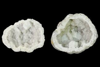 Keokuk Quartz Geode with Calcite Crystals - Iowa #144741