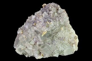 Purple Border Fluorite Crystals with Barite- Qinglong Mine, China #146996