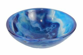 Polished Blue Agate Bowl - Brazil #147743