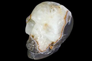 Polished Quartz/Agate Crystal Skull #148110