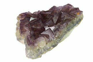 Cubic Purple Fluorite Crystal With Phantoms - Yaogangxian Mine #148195