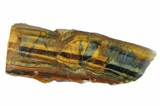 Polished Tiger's Eye Section - South Africa #148297