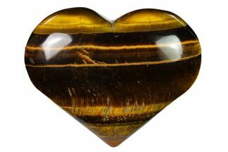 3.45" Polished Tiger's Eye Heart - Crystal #148754