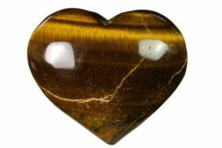 3.25" Polished Tiger's Eye Heart - Crystal #148771