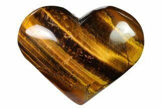 3.15" Polished Tiger's Eye Heart - Crystal #148773