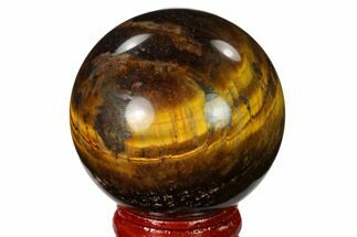 1.85" Polished Tiger's Eye Sphere - Crystal #148878