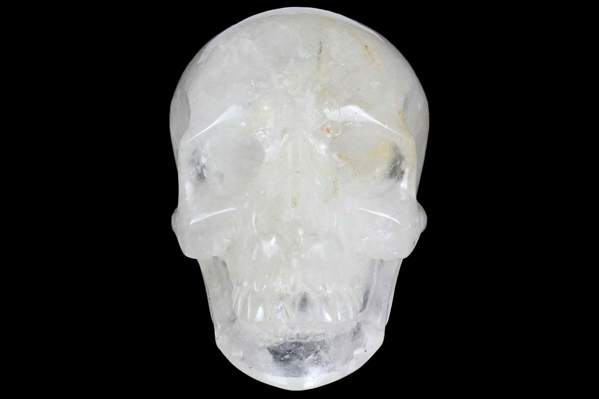5" Realistic, Polished Quartz Crystal Skull (150850) For Sale