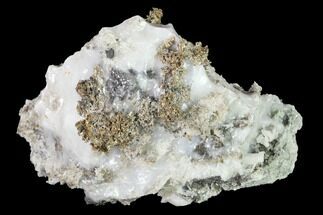3.55" Native Silver Formation in Calcite - Morocco - Crystal #152612