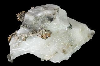 2.1" Native Silver Formation in Calcite - Morocco - Crystal #152589
