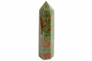 3.8" Tall, Polished Unakite Obelisk - South Africa - Crystal #151886