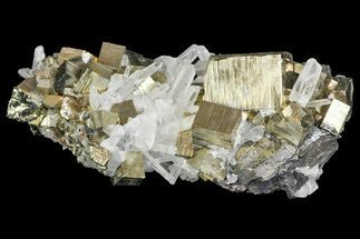 Sphalerite, Cubic Pyrite and Quartz Association - Peru #149721