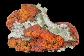 Gemmy, Adamite Crystals On Calcite - Ojuela Mine, Mexico #155298