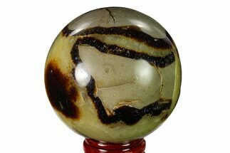 2.5" Polished Septarian Sphere - Madagascar - Crystal #154133