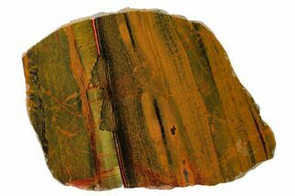 6.2" Marra Mamba Tiger's Eye Slab - Mt. Brockman (2.7 Billion Years) - Crystal #161936