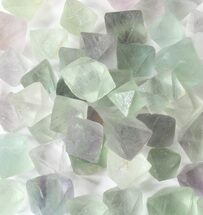 Small, Green, Fluorite Octohedral Crystals - Crystal #162765
