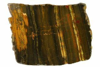 9.1" Polished "Packsaddle" Tiger Eye Slab - Western Australia - Crystal #163125