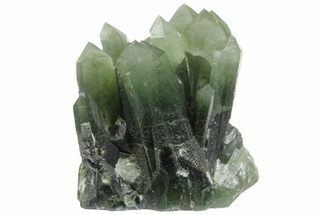 Green, Hedenbergite Included Quartz - Mongolia #163990