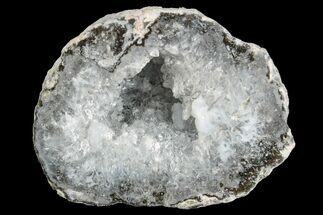 2.5" Las Choyas "Coconut" Geode Half with Quartz & Chalcedony - Mexico - Crystal #165527