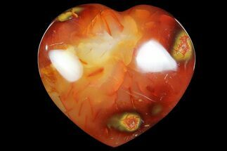 3.05" Colorful Carnelian Agate Heart - Crystal #167354
