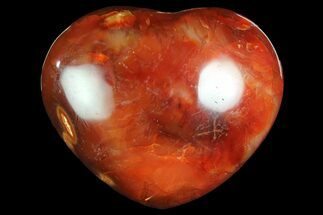 3.35" Colorful Carnelian Agate Heart - Crystal #167361