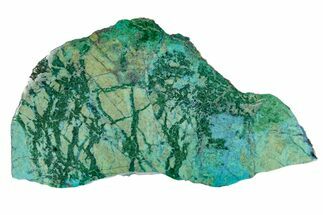 Polished Blue River Chrysocolla Slice - Arizona #167552