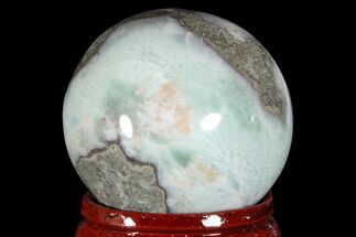 Polished Larimar Sphere - Dominican Republic #168118