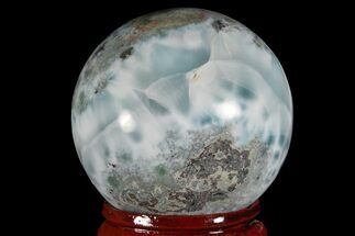 1.5" Polished Larimar Sphere - Dominican Republic - Crystal #168153