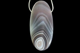 Botswana Agate Pendant with Snake Chain Necklace #171057