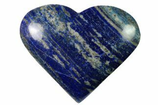 3.5" Polished Lapis Lazuli Heart - Pakistan - Crystal #170936