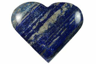 3.6" Polished Lapis Lazuli Heart - Pakistan - Crystal #170937