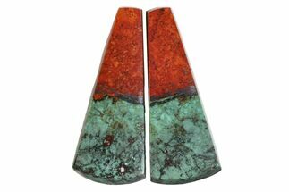 1.2" Colorful Sonora Sunset Cabochon Pair - Crystal #171359