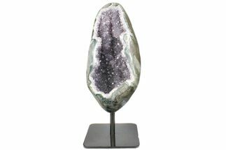 Amethyst Geode Section on Metal Stand #171783