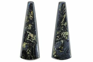 Polished Covellite Cabochon Pair #171378