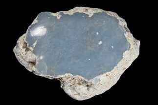2.9" Polished Angelite (Blue Anhydrite) Stone - Peru - Crystal #172546