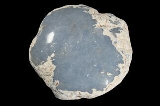 2.5" Polished Angelite (Blue Anhydrite) Stone - Peru - Crystal #172564