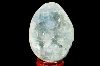 Crystal Filled Celestine (Celestite) Egg Geode - Madagascar #172668