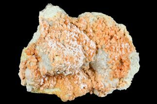 3.1" Red-Orange Stilbite with Laumontite and Calcite - Peru - Crystal #173304