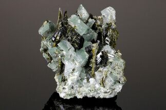 Epidote Crystals with Chlorite Included Adularia - Pakistan #175090