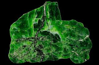 Polished Chrome Diopside Section - Russia #175617