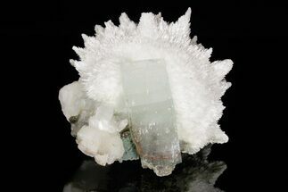 Scolecite Crystal Spray with Apophyllite and Stilbite - India #176833