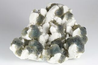 Multi-Colored, Stepped Fluorite on Milky Quartz - Inner Mongolia #179966
