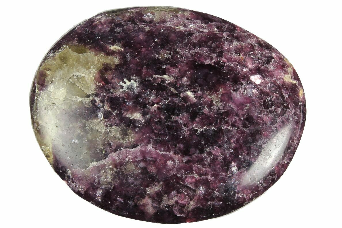 Sparkly, Purple Lepidolite Palm Stone - Madagascar #181552