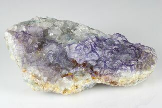 Purple Edge Fluorite Crystal Cluster - China #182819