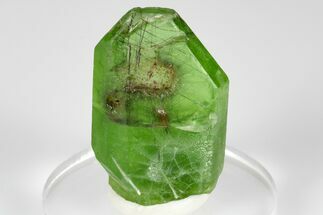 Olivine Peridot Crystal with Ludwigite Inclusions - Pakistan #183966