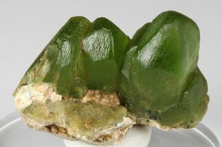 1.2" Green Olivine Peridot Crystal Cluster - Pakistan - Crystal #185277