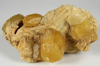 5.5" Yellow Calcite Crystals - Shangbao Mine, China - Crystal #185909